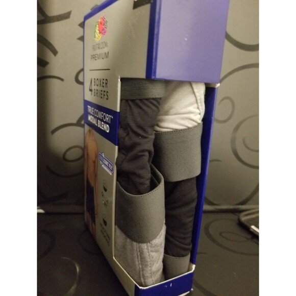 Fruit of the Loom Men's Premium Coolzone True Comfort Boxer Briefs 4-Pack/Small - Picture 2 of 3